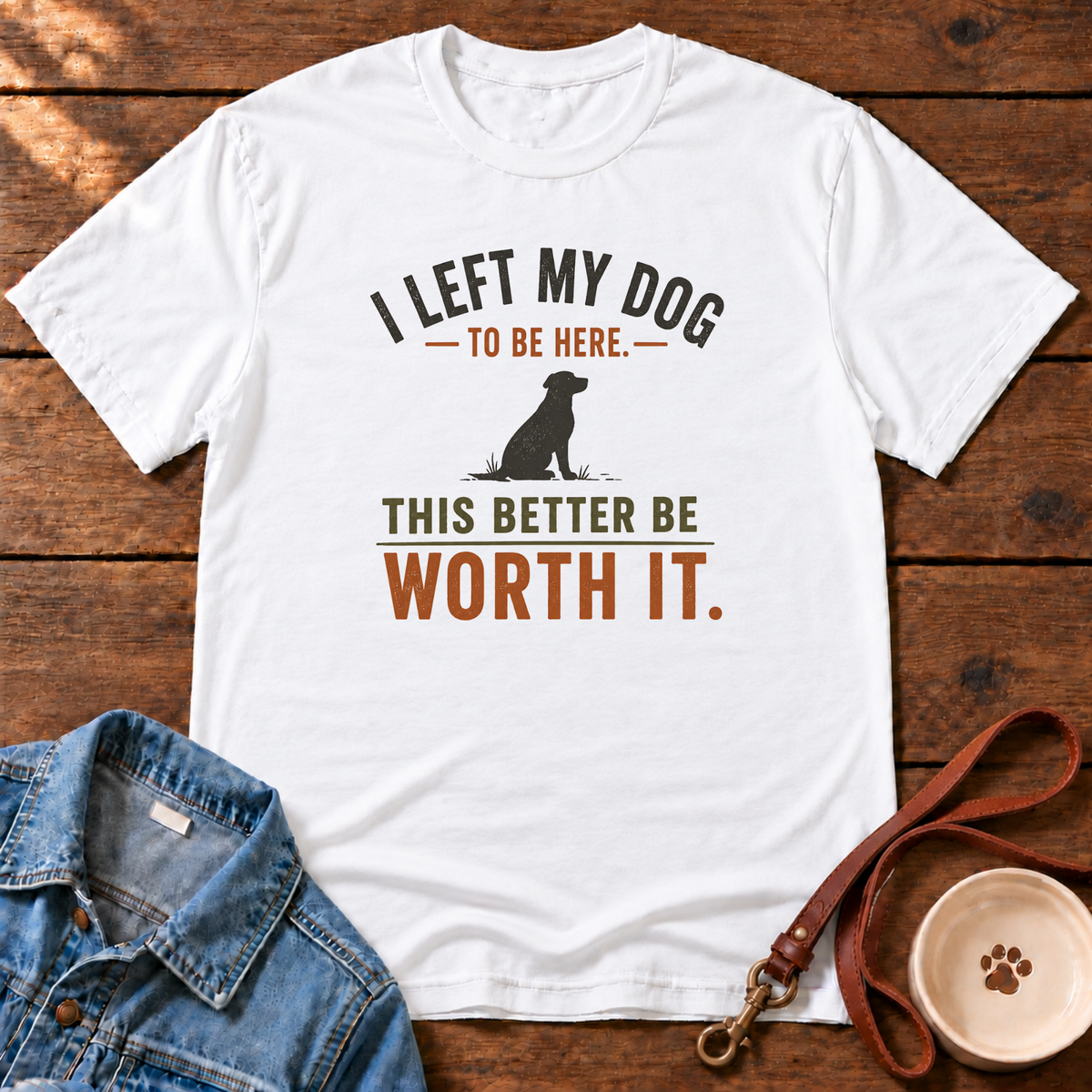 I Left My Dog Comfort Colors T-Shirt