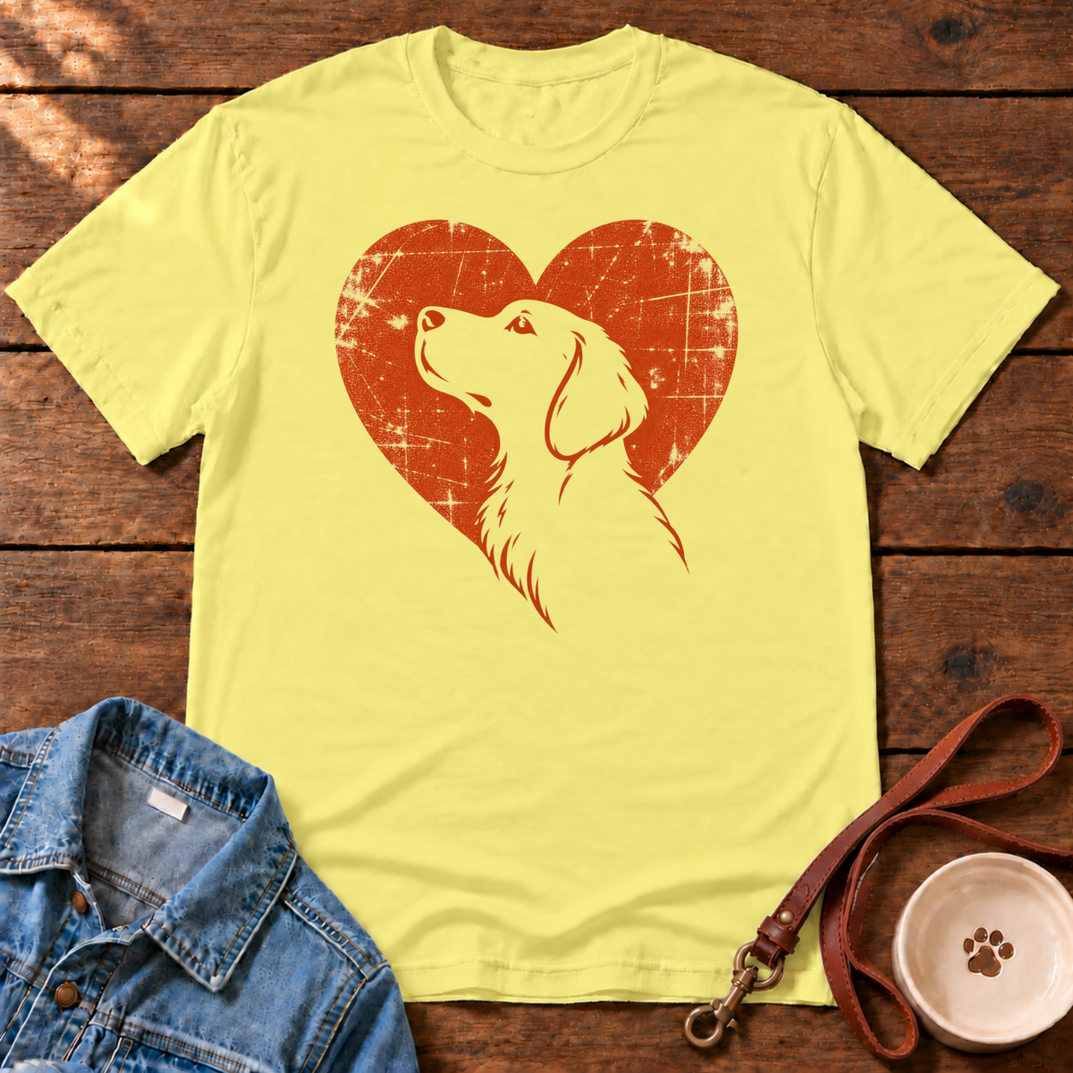 Dog Lover Portrait T‑Shirt