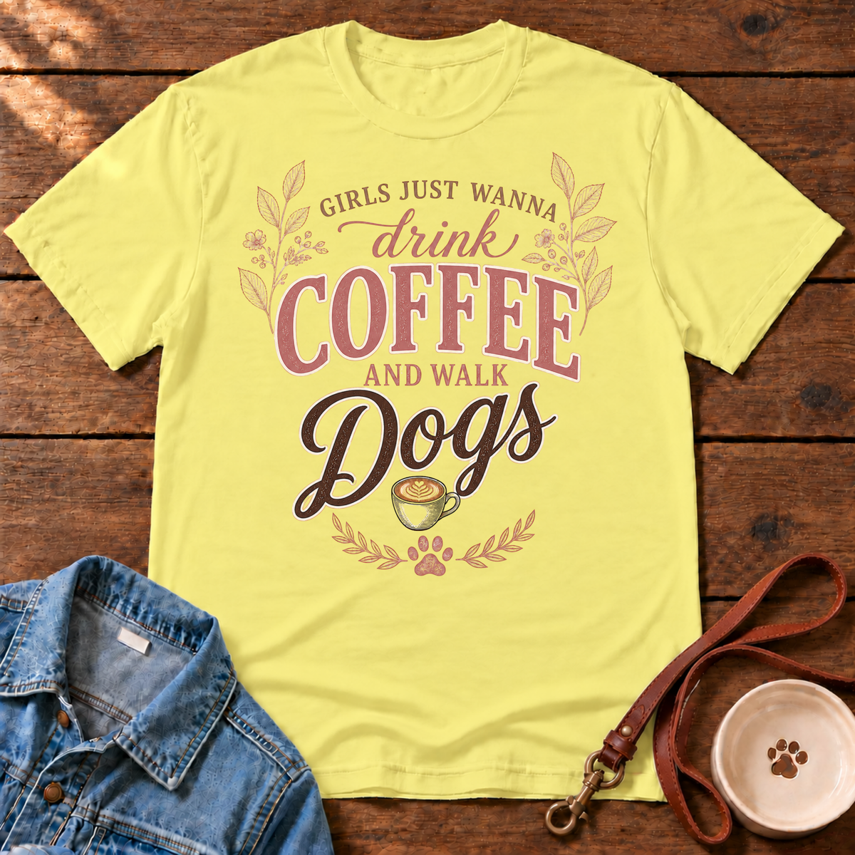 Coffee & Dogs T‑Shirt