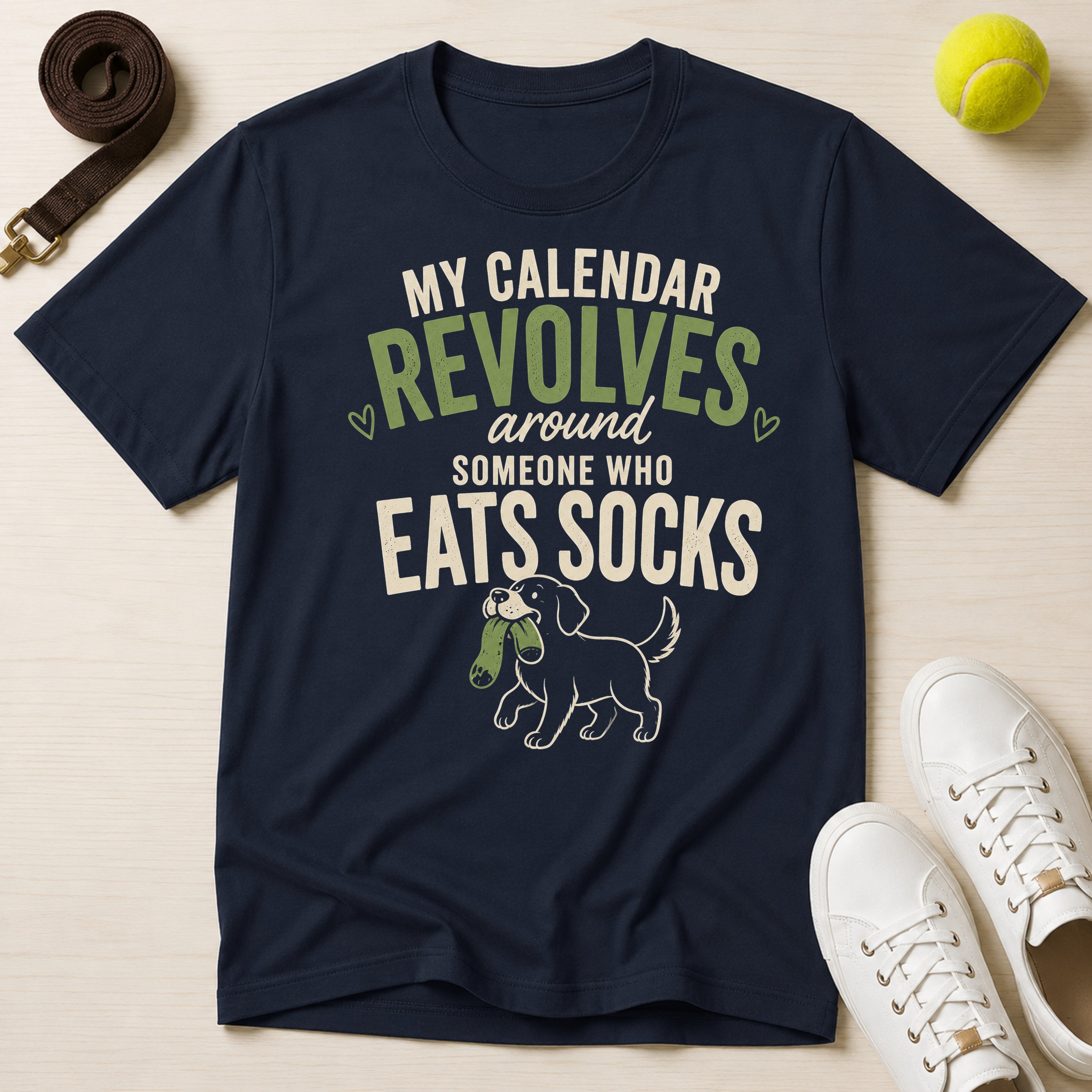 My Calendar Revolves Around Someone Who Eats Socks T-Shirt