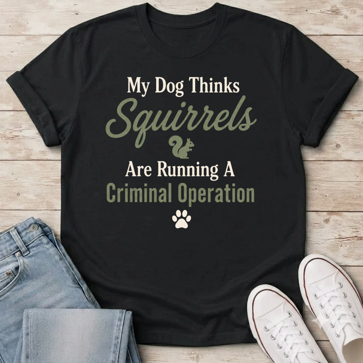 Squirrels Criminal Operation T-Shirt