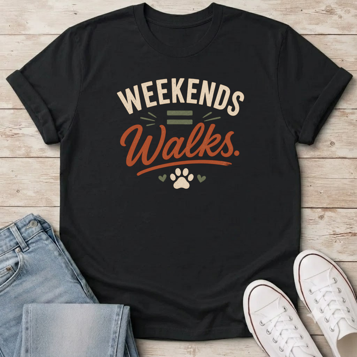Weekends = Walks T-Shirt