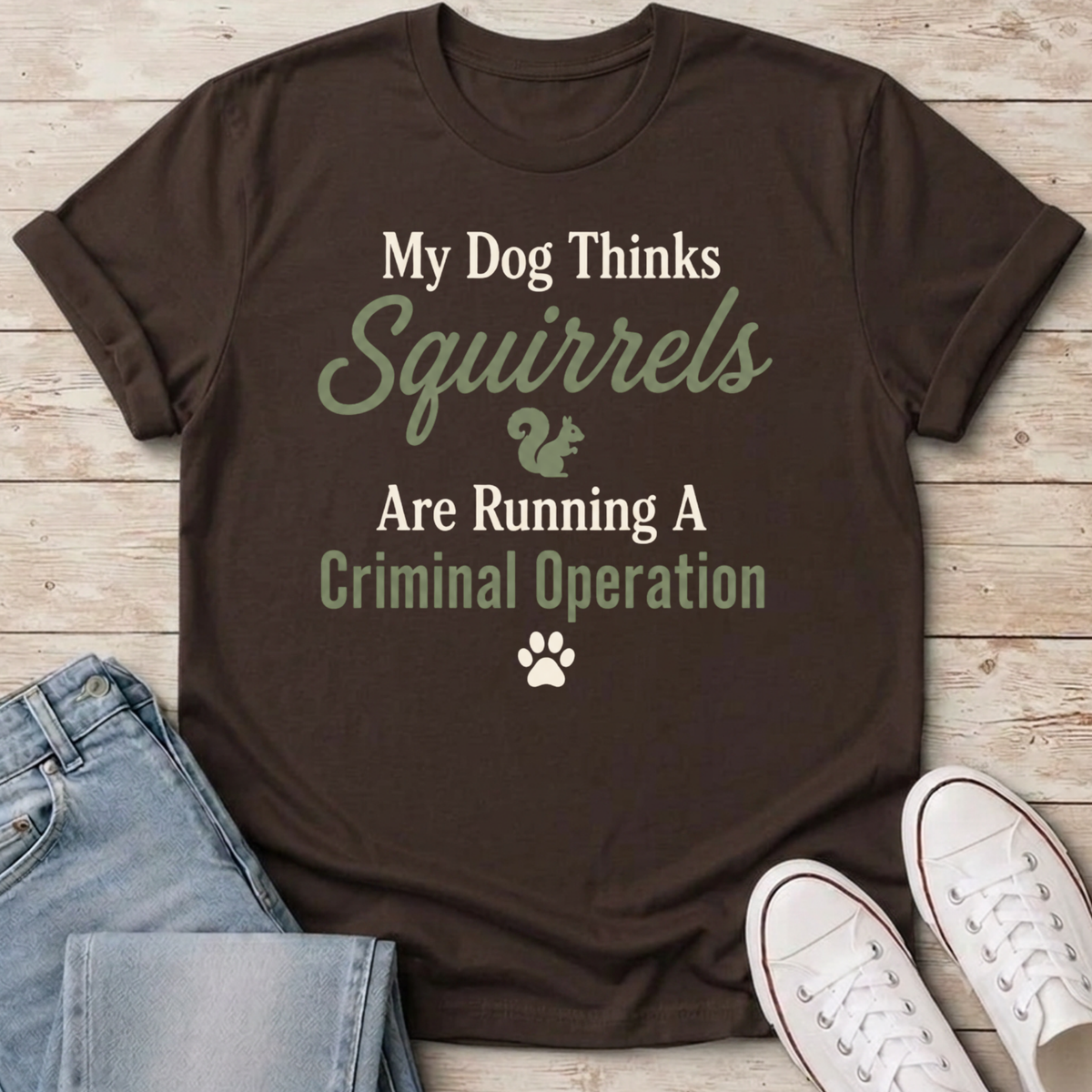 Squirrels Criminal Operation T-Shirt