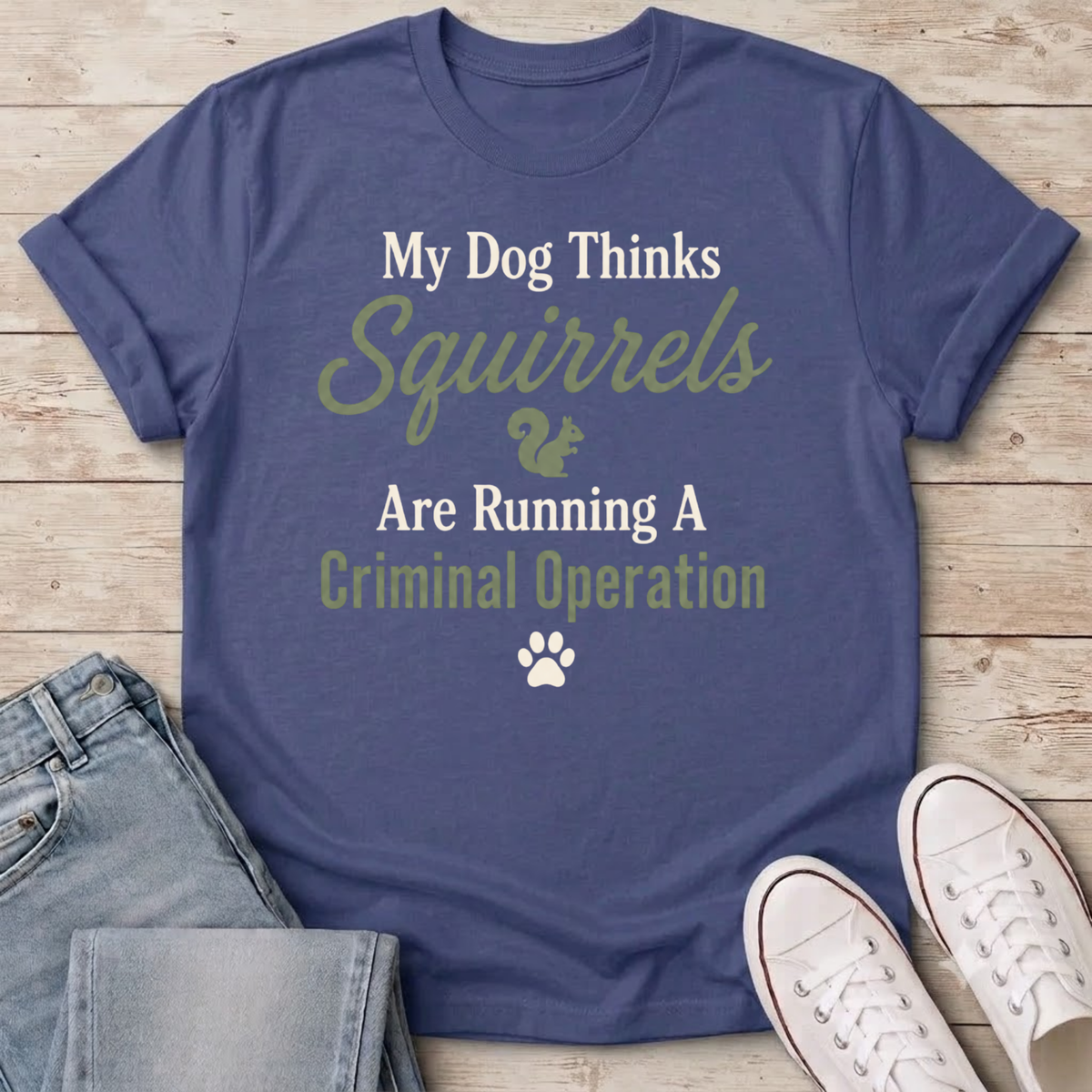 Squirrels Criminal Operation T-Shirt