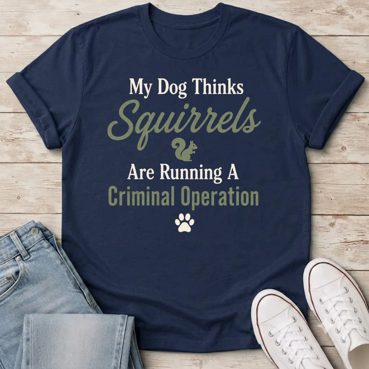 Squirrels Criminal Operation T-Shirt