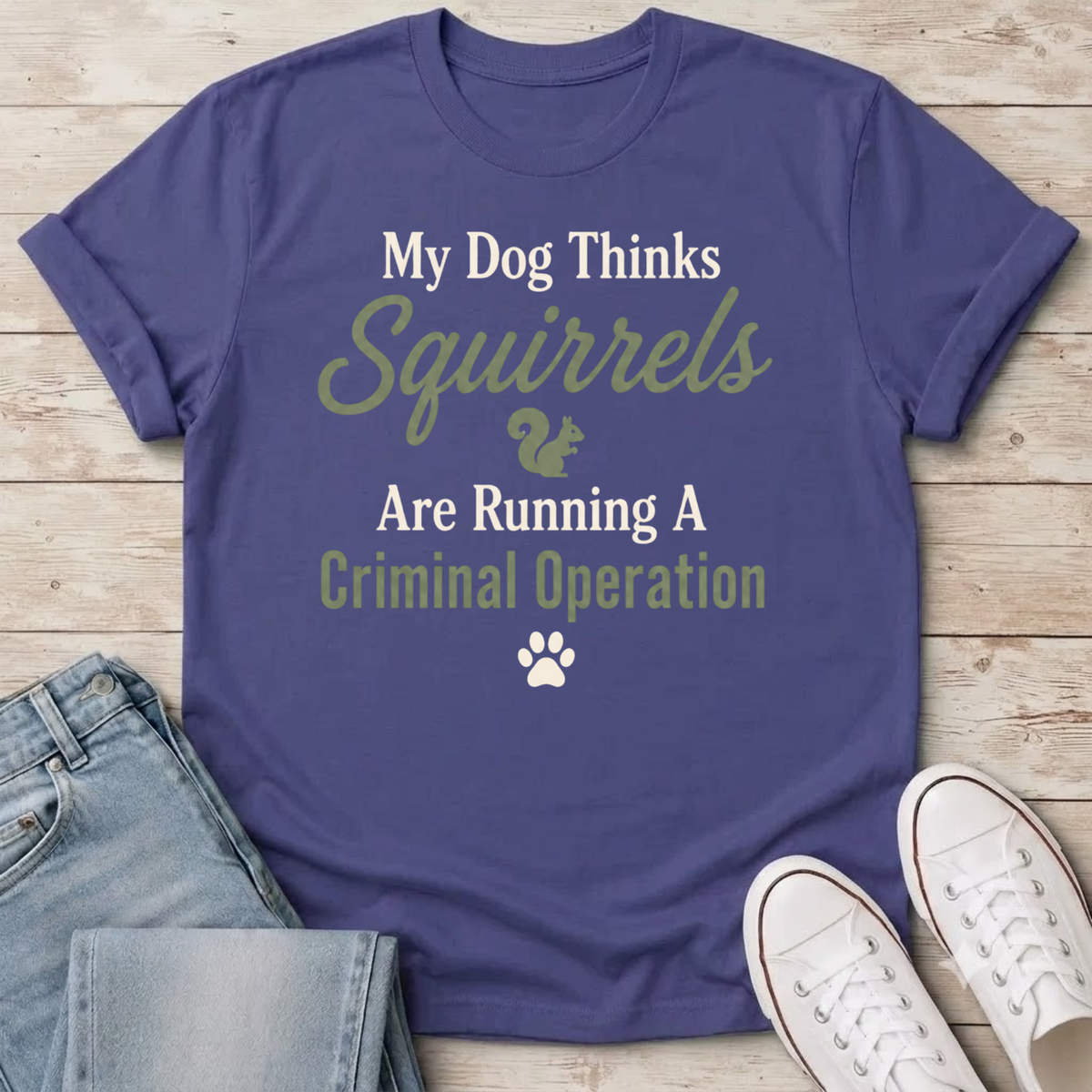 Squirrels Criminal Operation T-Shirt