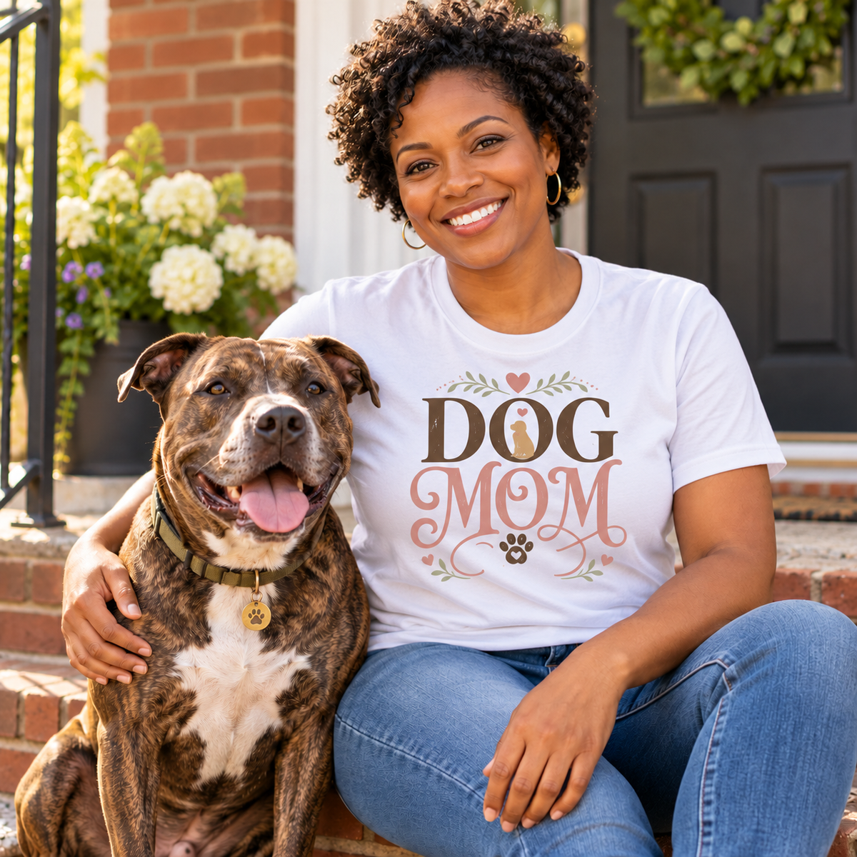 Dog Mom dog lover graphic T-shirt – Wigglebumms