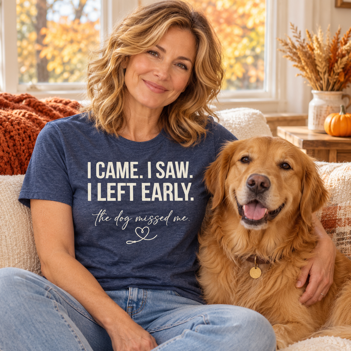 Left Early dog lover graphic T-shirt – Wigglebumms